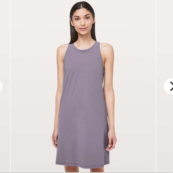 Lululemon Early Morning Dress Graphite Purple Size 10 - Picture 4 of 10